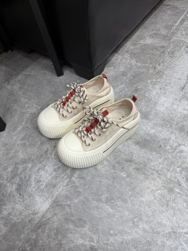 真皮冰丝厚底增高小白鞋女百搭