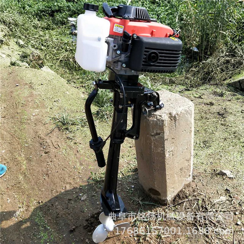 小型渔船橡皮艇船外机 立式C汽油推进器 观光船船用挂浆机