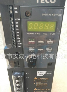 厂家直发a东元台安变频器TECO S310-201-H1DC 1HP 0.75KW 220V厂
