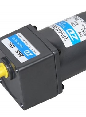 中大6W阻尼可逆电机 2RK6GN-C/2GN25K减速箱3-200K 11U0V/220V马