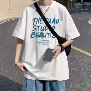 2026新款 半袖 打底上衣服体恤 t恤潮牌潮流夏天ins宽松夏季 男生短袖