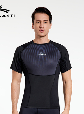 沃兰迪PowerMax紧身运动短袖T恤 跑步健身马拉松高弹紧身透气速干