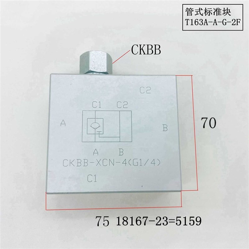 液控单向阀阀块CKBB-XCN-4(G1/w4)CKCB-XCN-4(ZG1/2)T11A-A-G