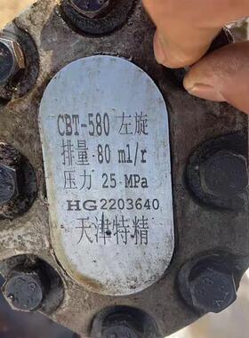 天津特精液压 CBT-5z80 液压齿轮油泵全新发货
