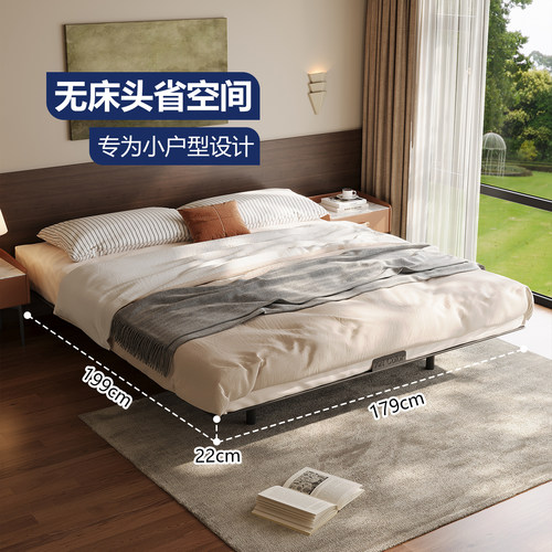 碳素钢悬浮双人静音无床头床