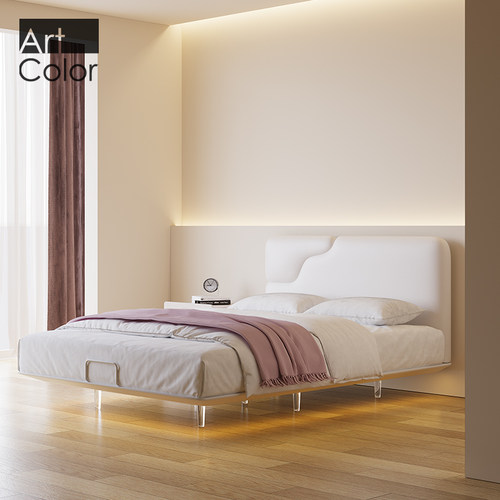artcolor网红钢架悬浮床感应灯带