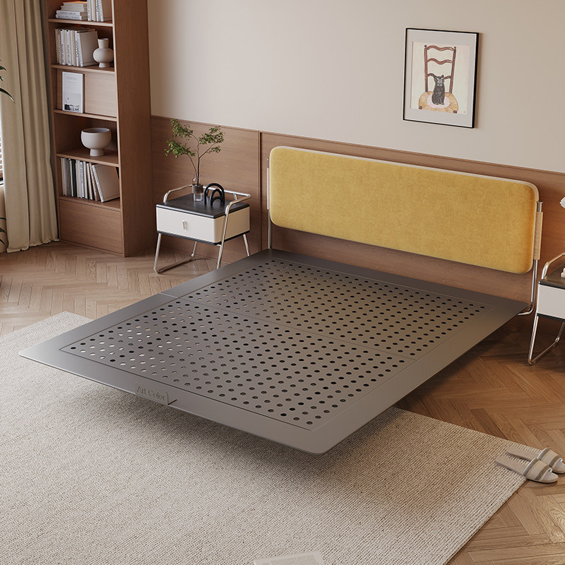 Art Color布艺床中古风轻奢主卧双人无床头榻榻米小户型儿童床,住宅家具,布艺床,淘宝优惠券,粉丝福利购,淘宝优惠卷