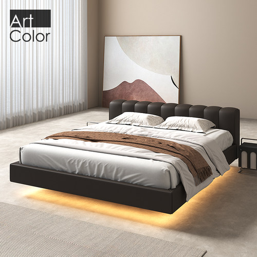 artcolor意式极简真皮悬浮床