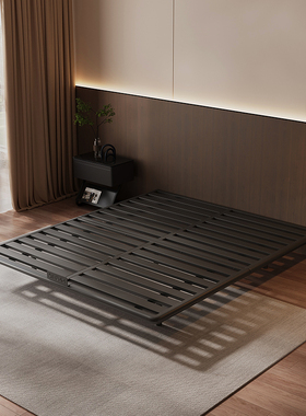 Art Color意式极简无床头悬浮床架钢架设计师款高端碳素钢齐边床