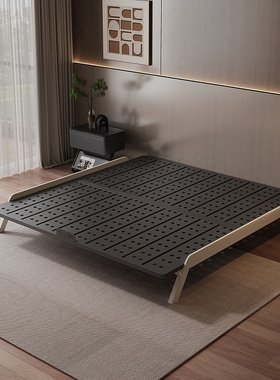 Art Color碳素钢无床头床0胶水床意式极简主卧现代简约无靠背床架