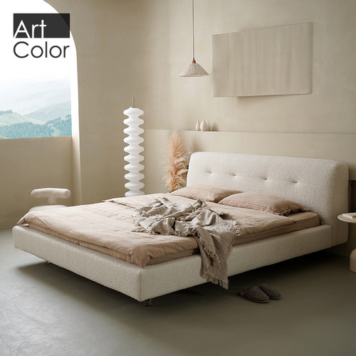 artcolor简约真皮床小户型