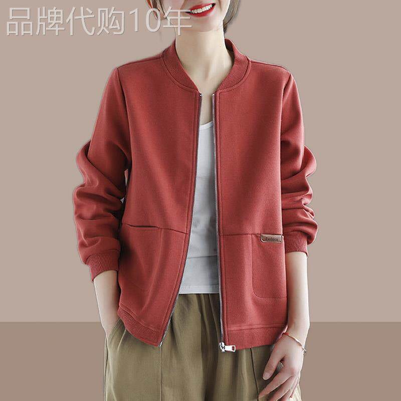 棒球服外套女春秋2025新款洋气宽松百搭短款开衫卫衣休闲夹克上衣