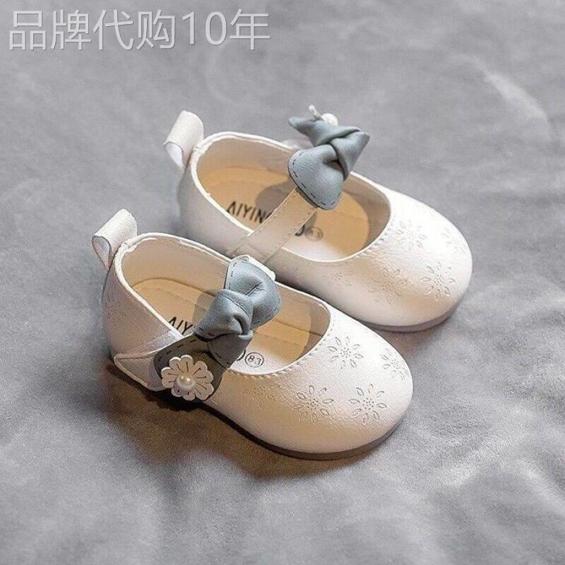 英国DHWA女宝宝鞋子2026春秋款软底学步鞋婴幼儿公主鞋女童小皮鞋