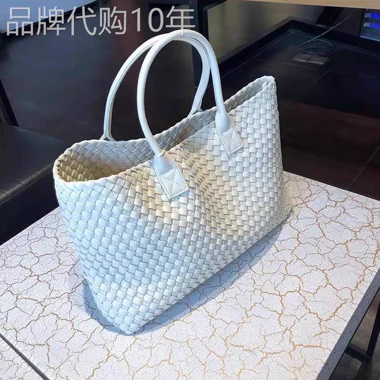 法国ZAMP纯手工编织手提包包女新款大容量时尚百搭高级单肩托特包