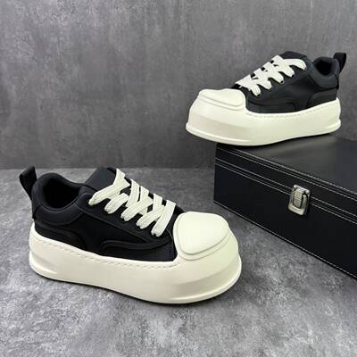 stmmmr每个细节都恰到好处～低帮大头厚底小白鞋男内增高百搭板鞋