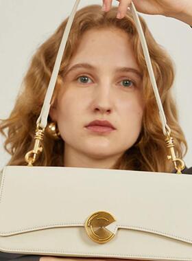 法国MK真皮腋下包女2024新款高级感洋气手提法棍包小众百搭单肩包