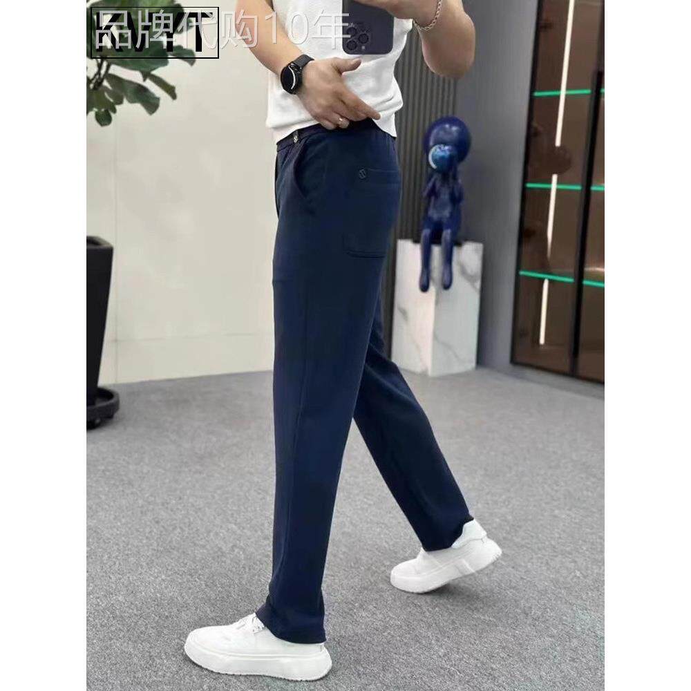 高端男士卫裤2025秋季新款弹力欧货爆款裤子男款垂感直筒运动裤潮