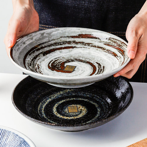 小鹿田烧日本进口复古果子装陶瓷