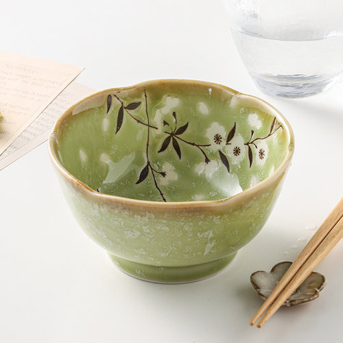 小鹿田烧陶瓷日本小碗日式米饭碗