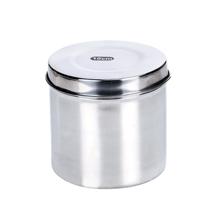 棉花罐酒精盒带盖棉球酒精油膏缸缸不锈钢敷料棉花药膏罐