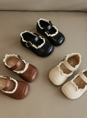 真皮女宝宝公主鞋婴儿学步鞋2026秋季新款软底女童皮鞋百搭小单鞋