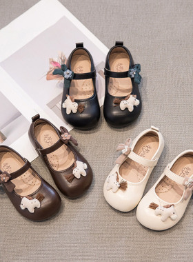 真皮儿童皮鞋软底公主鞋2026新款春季女童鞋子女宝宝宝学步鞋单鞋