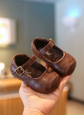 真皮女宝宝鞋2026春季小皮鞋软底一岁婴儿学步鞋女宝公主鞋女童鞋