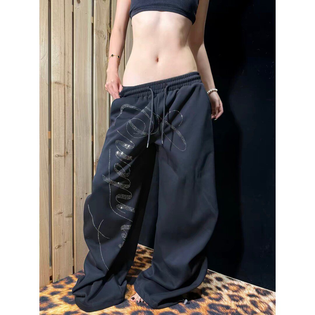 卫裤宽松休闲裤男女款长裤子