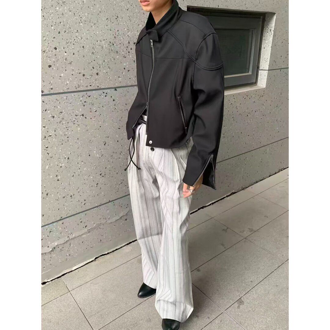 个性直筒痞帅潮流通勤休闲裤