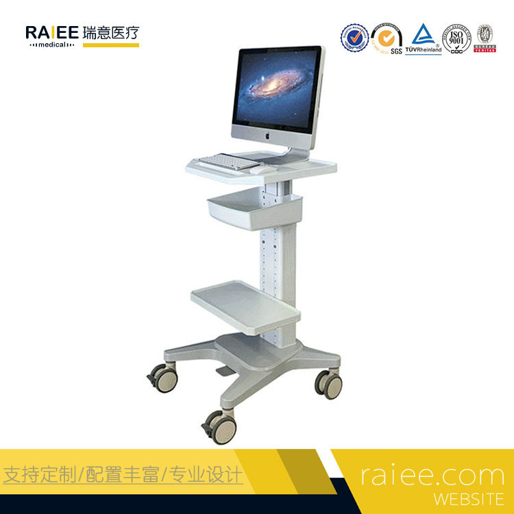 一体机电脑移动推车超声波电刀除颤仪监护仪心电图支架显示器台车
