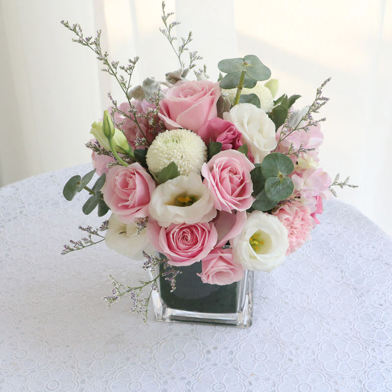 北京同城鲜花会议桌花方杯花商务用花天津杭州宴会party会场布置