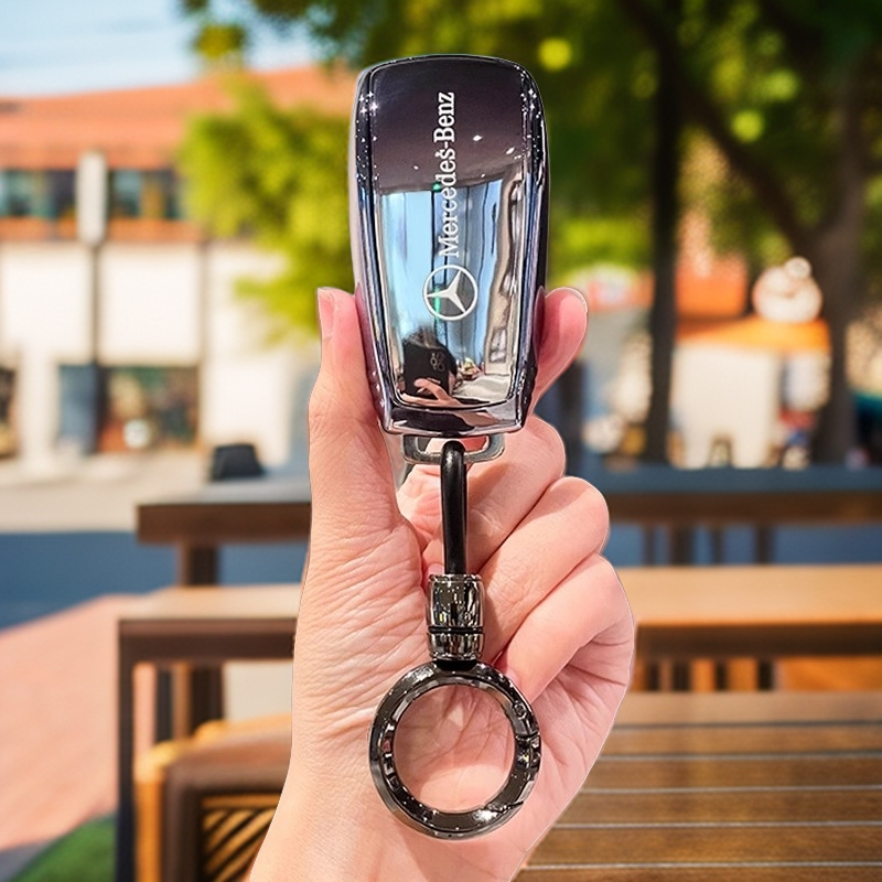 21-24款奔驰GLE新能源车钥匙套高档全包保护套GLE400e专用钥匙扣