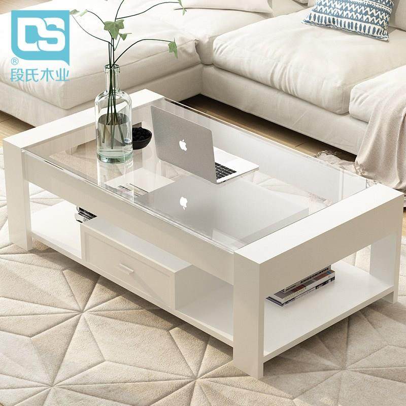 北歐簡約全實木茶幾客廳小戶型創意鋼化玻璃長方形茶幾咖啡桌創意在類目 住宅傢俱, 幾類, 茶几中 - 來自Buy2taobao.com提供專業的淘寶代購服務