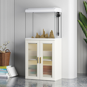 新款 金鱼缸玻璃过滤制氧水族箱客厅小型家用带柜一体造景电视柜旁