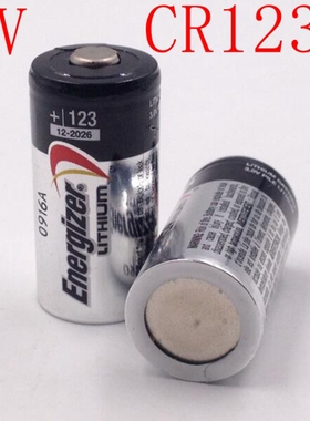 正品劲量Energizer 3V锂电池CR123A CR17345 相机强光电筒2粒包邮