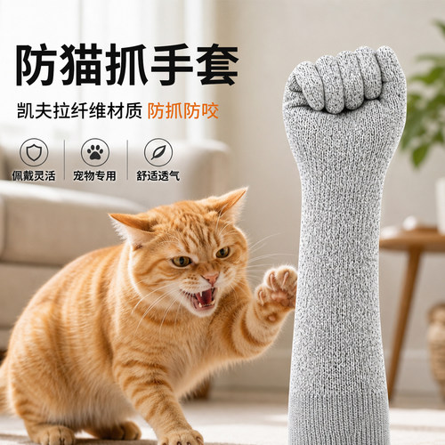 防猫抓手套抓猫神器宠物训练