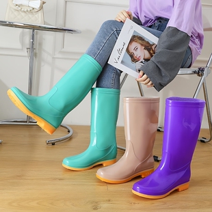 雨鞋 男女耐酸碱高筒劳保雨靴防滑防水洗车水靴 加厚耐磨牛筋底水鞋