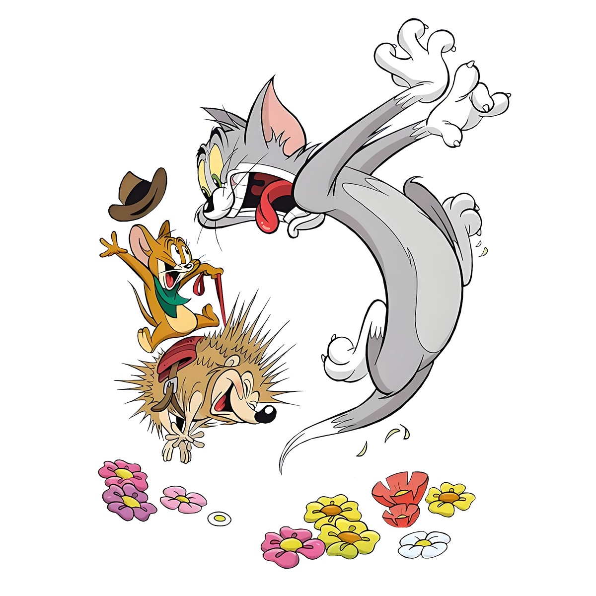 新款猫和老鼠卡通动漫可水洗衣服热转印烫画贴定制汤姆猫和杰瑞鼠