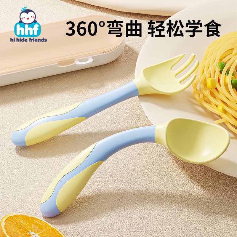 寶寶學吃飯嬰兒訓練勺子