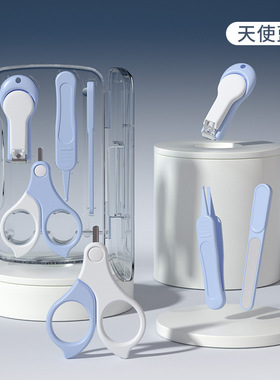 婴儿指甲剪新生专用宝宝指甲钳打磨器儿童护理工具套装小孩防剪手