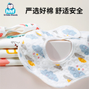 婴儿口水巾围嘴a类纯棉男宝宝围兜夏天新生儿纱布薄款防水吐奶垫