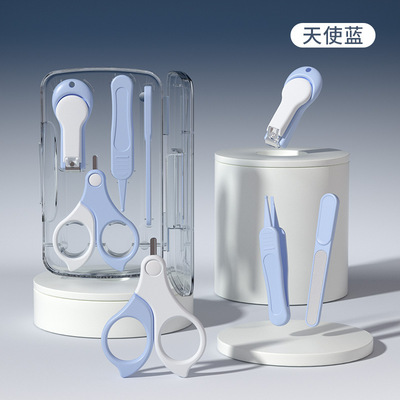 婴儿指甲剪新生专用宝宝指甲钳打磨器儿童护理工具套装小孩防剪手