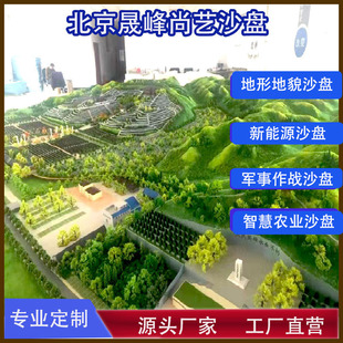 沙盘模型定制作地形地貌军事厂区农业新能源别墅城市规划定做