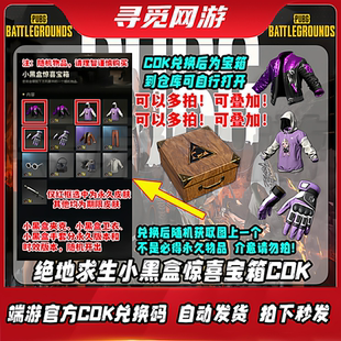 PUBG绝地求生小黑盒惊喜宝箱随机开小黑盒手套夹克卫衣CDK激活码