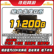 PUBG绝地求生11200G币金币吃鸡gb金币gcoin充值激活码兑换码CDK