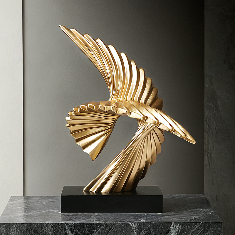 大鹏展翅雄鹰摆件创意个性办公室桌面摆设装饰品酒柜乔迁开业礼物