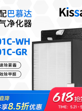 适配balmuda巴慕达空气净化器滤芯A01C P100过滤网