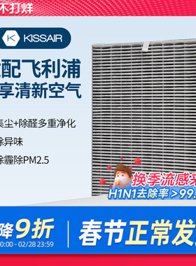 适配飞利浦空气净化器滤芯AC4072/4074/4076过滤网FY3107/4152/37