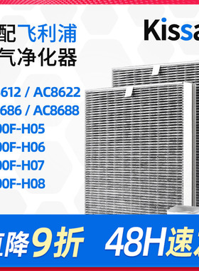 适配飞利浦空气净化器滤芯AC8622/AC8612除甲醛纳米过滤网FY8197