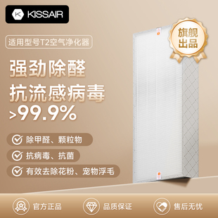 适配树新风空气净化器滤芯T2 proT3全效除甲醛雾霾抗病毒过滤器网